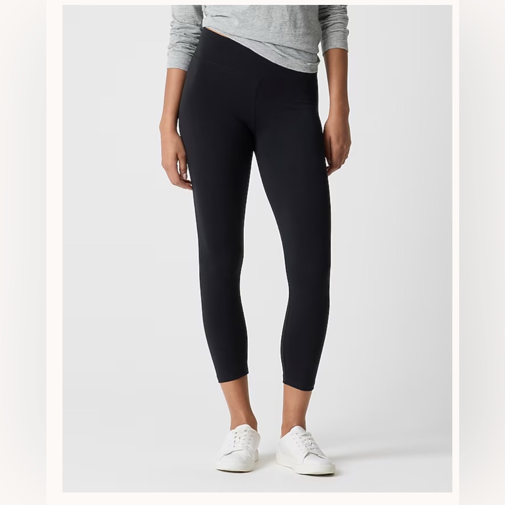 J. Crew Factory Cropped Everyday Black Leggings Size Small